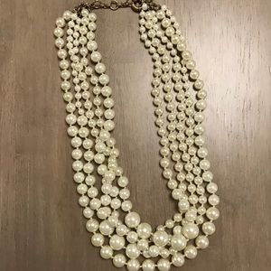 JCREW multi strand pearl necklace